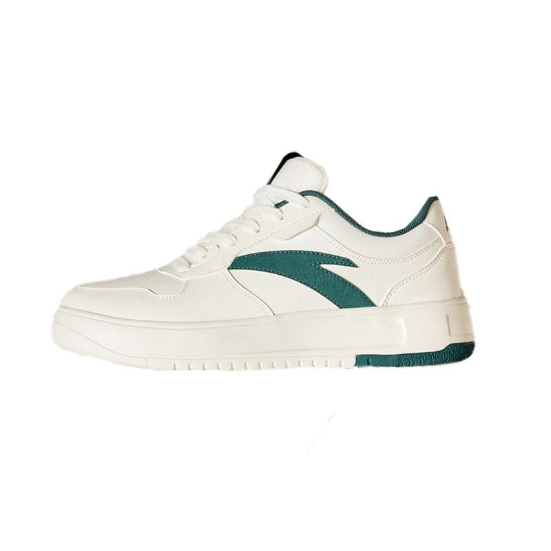 Anta Удобные универсальные прочные легкие дышащие низкие кроссовки для скейтбординга мужские кроссовки белые зеленые 112448001R-1
