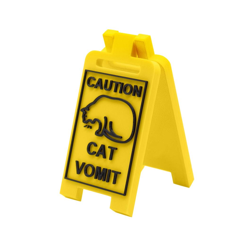 Cat Vomit Sign,Cat Sign Decoration,Cat Decor Funny Gag Gifts,Funny Cat Signs Decor,Best Cat Gifts For Cat Lovers And Cat Decorations