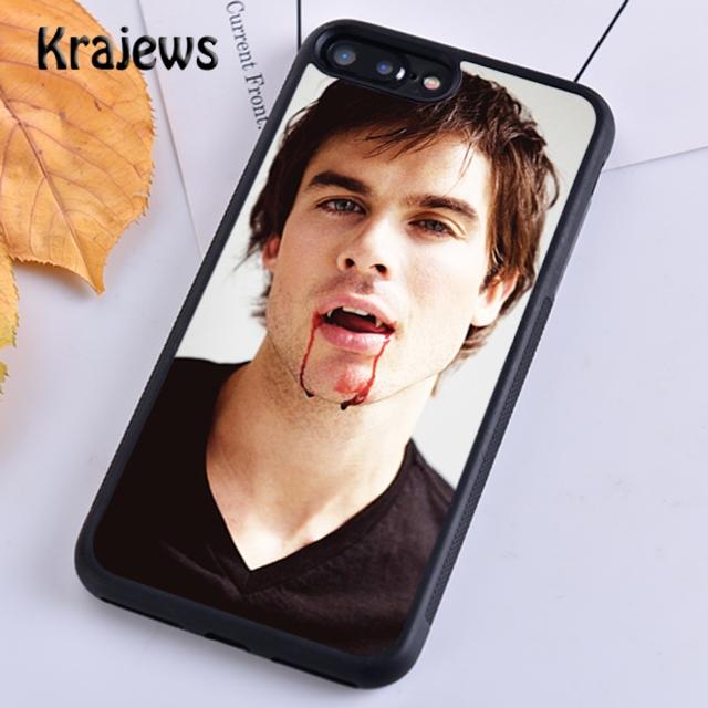 Krajews Дневники вампира кровавый демон Чехол для телефона Для IPhone 18 17 Air 16 15 14 plus 11 12 13 pro max coque Чехол Fundas