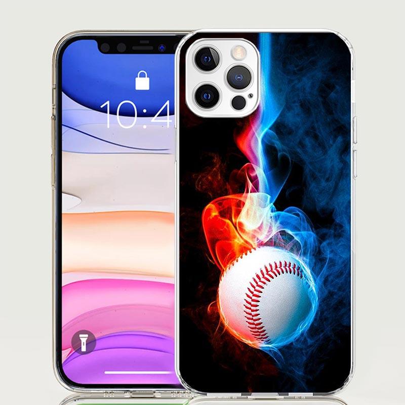 Baseball Sport Phone Case for Apple iPhone 17 Air 16 15 Plus 14 + 13 Mini 12 11 Pro Max 7 8 SE 16Max Soft Shell Cover Coque 17 A