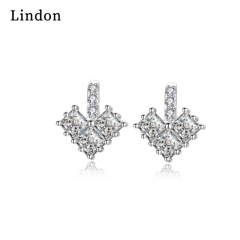 Lindon Copper Alloy Zircon Earrings Drop Earrings For Women Wedding Party Gifts