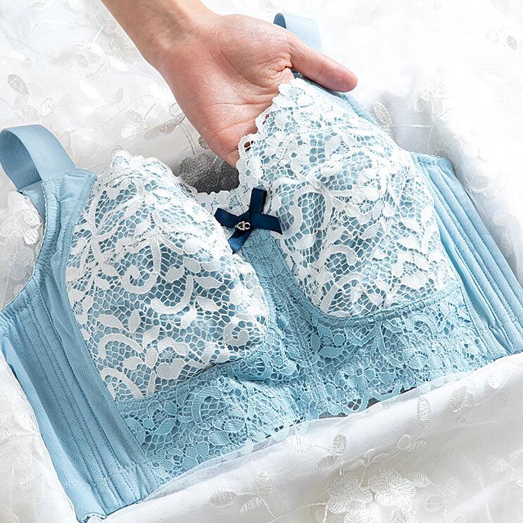 Women's Bras Full Coverage Soft Cup Non-Padded Lace Wireless Minimizer Floral Bralette 75 80 85 90 95 100 105 B C D E F G H I J