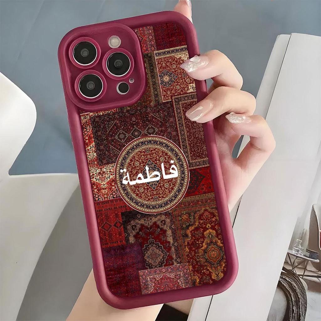 Богемный Песчаник Паз Глаз Тигра Винно-Красный Чехол для iPhone 15/16/17