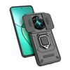 Для Realme 12 Plus 5G Чехол Бронированный Противоударный Сдвижной Объектив Чехлы для Телефона Для Realme 12+ 12Plus RMX3867 Магнитная Подставка Кольцо Задняя Крышка