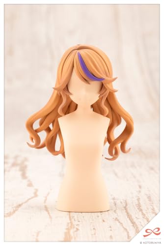 Kotobukiya Парик для девочек Sosai Garden Arrangement с длинными волнистыми волосами, приблизительная высота. Пластиковая модель 63 мм в масштабе 1/10