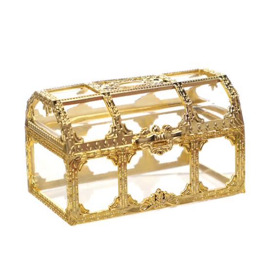 Vintage Candy Box Transparent Body Plastic Pirate Treasure Storage Box Party Supplies