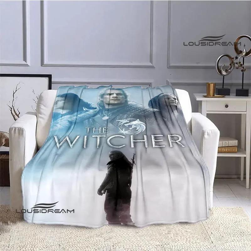 W-Witcher game Printing blanket Flange Warm blanket picnic blanket Home travel blanket bed linings Birthday Gift  picnic blanket