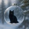 Новое пластиковое украшение для кошки Однотонные сменные колпачки Рождественский шар-подвеска DIY Креативный акриловый шар Новый год