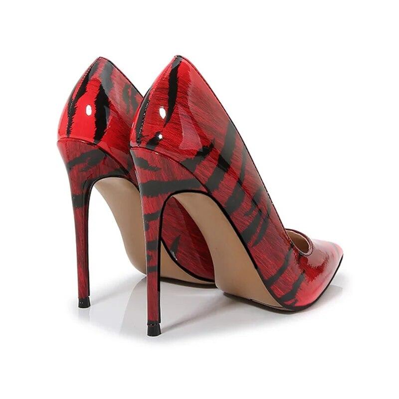 Женская пикантная цветная обувь для ночного клуба, подиума и банкета, модная рабочая обувь на каблуке 12 см WZ