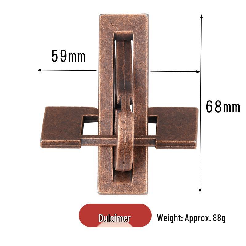 Замок Конгмин 9 звеньев IQ-пазл - Образовательная игрушка из цинкового сплава для взрослых и детей