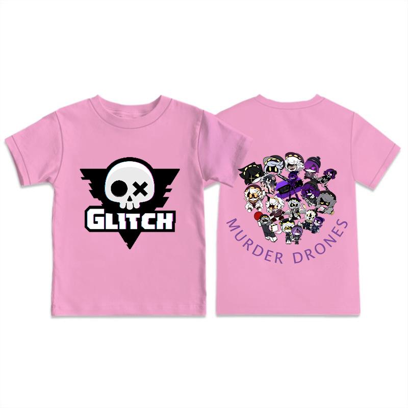 Murder Drones T-shirt Uzi and N Print Casual Kids Short-sleeved Tops Cartoon Anime T Shirts Comfortable Summer Crew Neck T-shirt