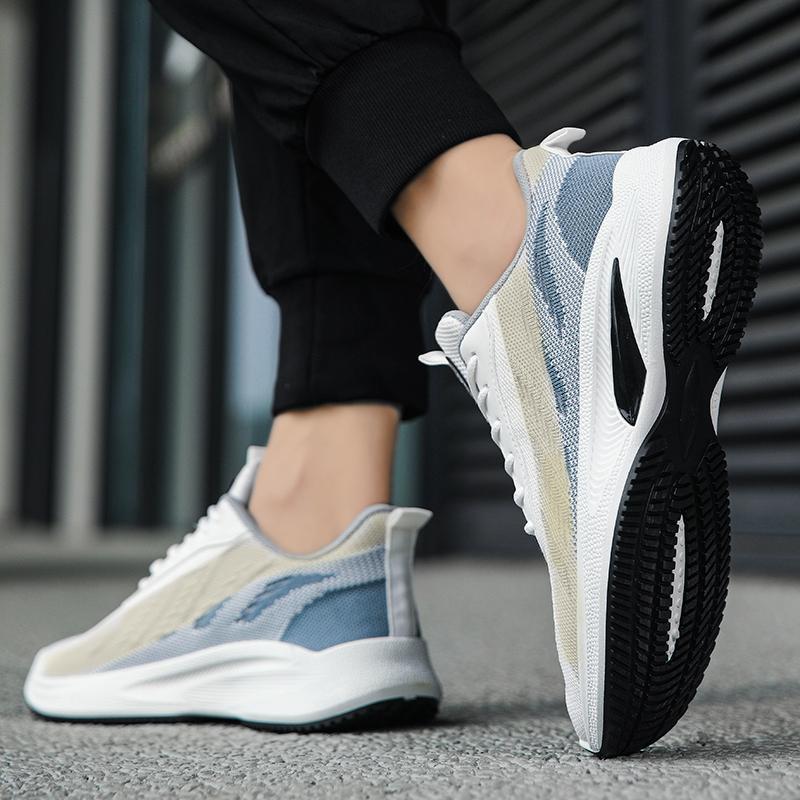 Мужская повседневная обувь на шнуровке с сеткой, дышащая, брендовая дышащая обувь, мужская обувь, дизайнерская обувь на плоской подошве, мужская мода, летние кроссовки