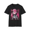 Pink Anime Maid, T-Shirt | Neon Kawaii Anime Girl, Waifu Shirt, Unisex Tee