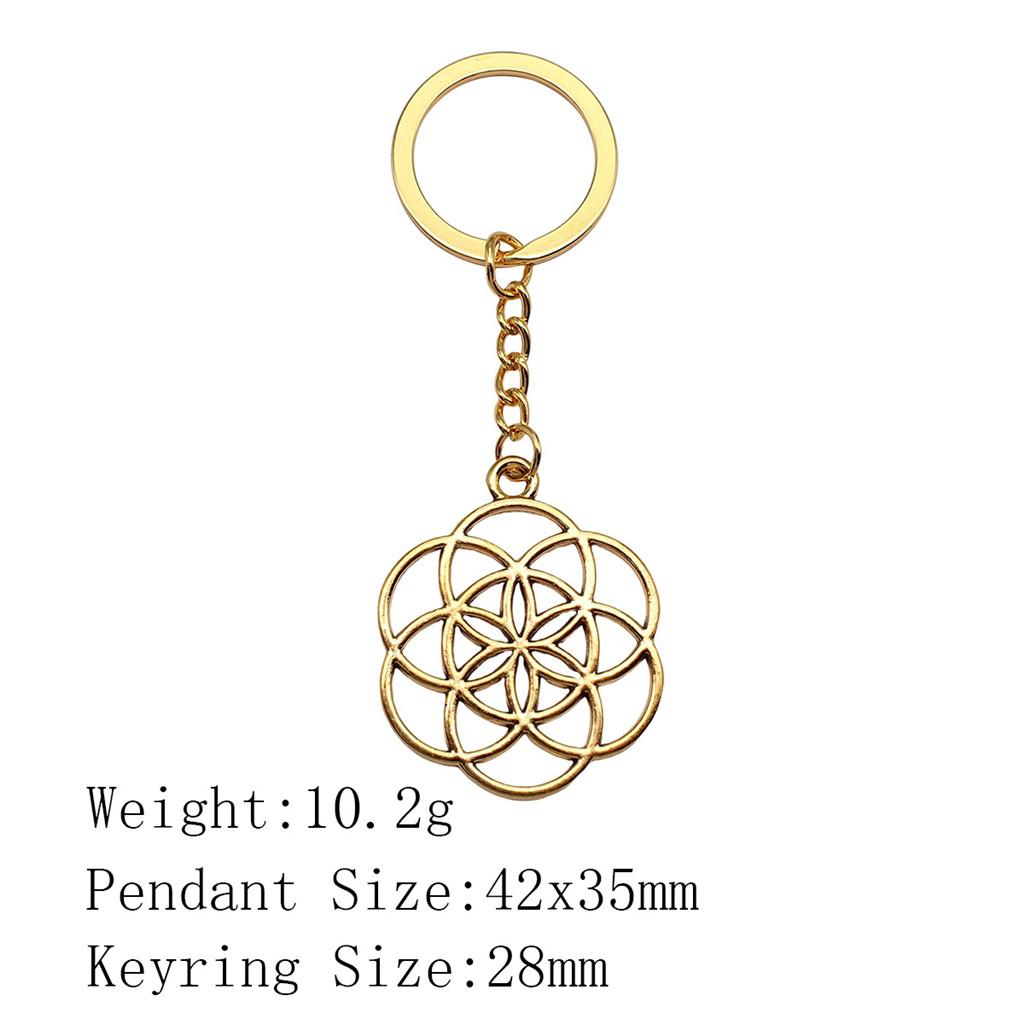 Новые поступления Брелок для ключей Женщина Цветок Жизни Брелок для ключей Biz Новинка в связках ключей