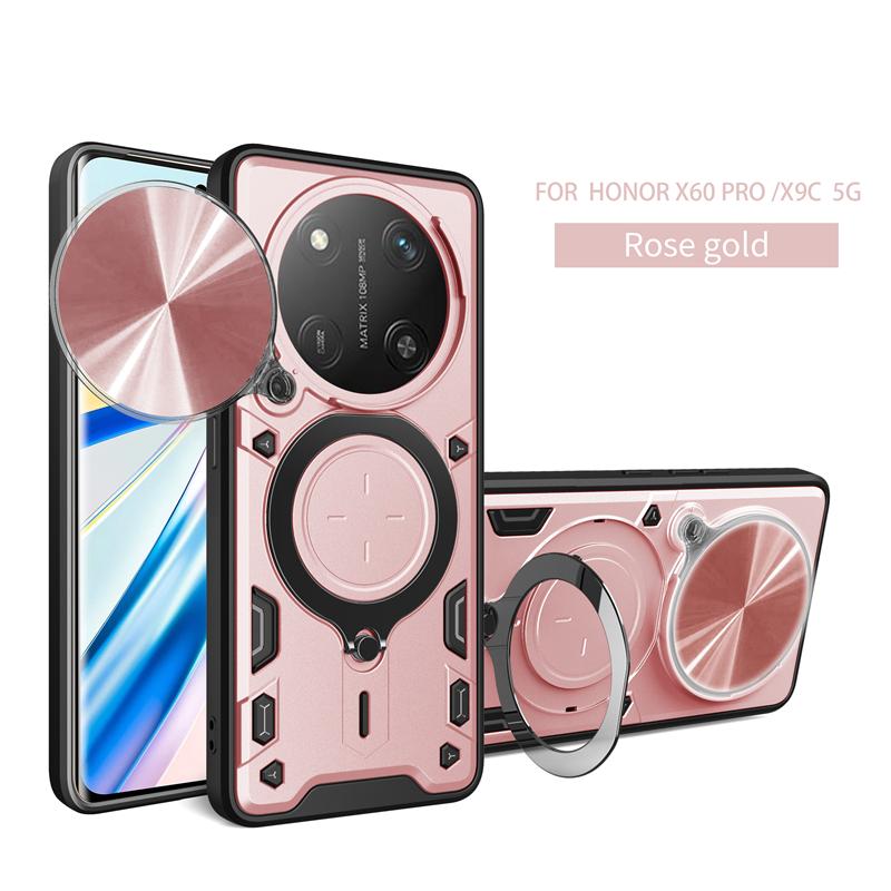 Чехол для Honor X9C 5G со шторкой для камеры, бронированный чехол-подставка с кольцом для телефона For Xonor Honar Honer X 9c X9 c HonorX9c 5G