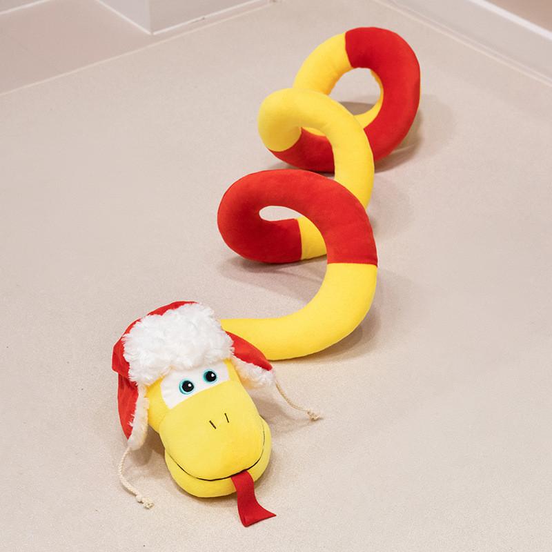 Adorable Plush Snake Toy For 2025 Year Of The Snake Festive Celebration Gift