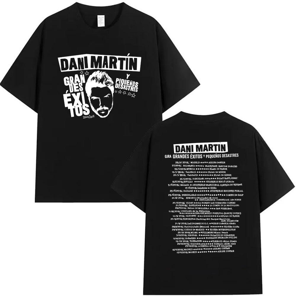 Rapper Dani Martin Tour T Shirts Unisexs Pop Music Tshir Clothing Short Sleeve Tshirt Unisex Hip Hop Gothic Vintage Tshirt