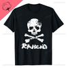 Американский мультяшный рок Уникальная музыка Панк Rancid Череп Уличный хулиган Короткий рукав Харадзюку Вентилируемая Повседневная Новый стиль Принтованная футболка