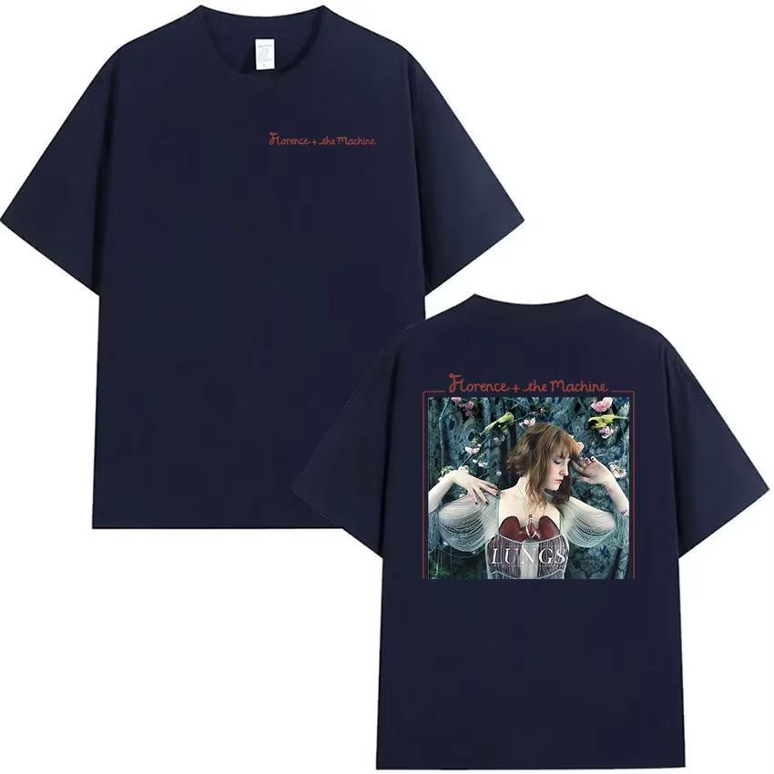 Британская группа Florence The Machine Тур 2026 Графические футболки Унисекс Женские Эстетичные Винтажные Хлопковая футболка Уличная одежда