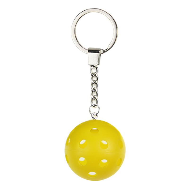 Sport Styles Mini Pickleball Keychain Unisex Metal Pickleball Racket Key Ring Purse Bag Backpack Decor Accessories