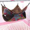 Soft Warm Pet Hamster Hammock Hanging Bed Pet Blanket for Small Animals(Peach Heart L)