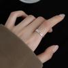 Irregular Double Layer Hollow Rings for Women Niche Design Twist Ring Daily All-match Jewelry