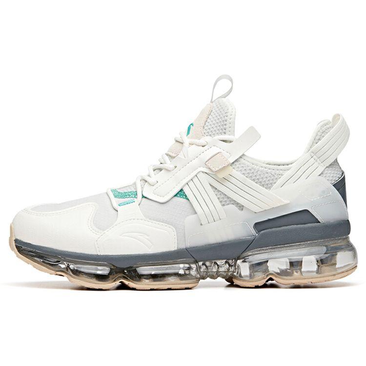 Anta Full-Length Air Cushion Mesh Wear-Resistant Shock Absorption Low-Top Running Shoes Men Sneaker White Gray 912035556-13