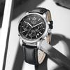 Mens Watches LIGE Top Brand Luxury Leather Casual Chronogra Quartz Watch Mens Sport Waterproof Clock Watch Relogio Masculino+Box