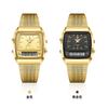 LIEBIG L1030 Digital Quartz Wristwatches for Men's Fashion Casual Watches Dual Display Time Sports Week 3Bar Waterproof Relojes