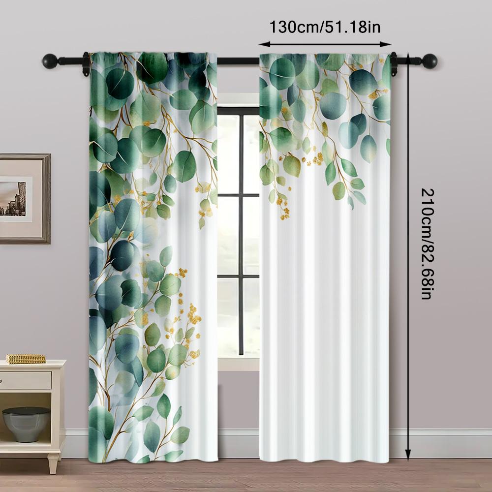 2pcs, Curtains Roller Blinds Romantic Under the Flowers Fabric (without Rod) Room Decor Use for Living Room, Bedroom, Kitchen,