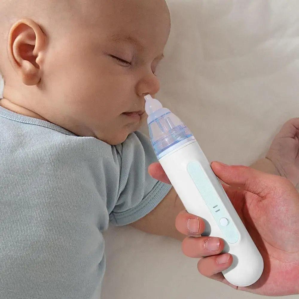Silicone Nasal Aspirator Electric Adjustable Nose Cleaner Kids Healthy Care With Silicone Tips