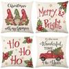 Home Christmas Pillow Cover Letter Polyester Cushion Cover Sofa Pillow Cover New Pillow Cover