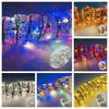 5/10M Christmas Ribbon String Light Lace Bows Ribbon Lights Ornaments  Outdoor Decor