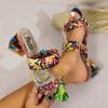 2024 Летние новые женские сандалии повседневные удобные сексуальные пляжные сандалии с открытым носком роскошные женские уличные модные туфли для женщин