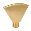 Fan Shaped Fountain Nozzle G1 Inch Brass Flat Head Spray Nozzle Fountain Sprinkler Head for Garden