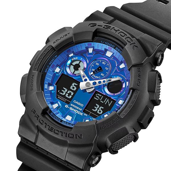 Casio Мужские часы G-SHOCK GA-100FL-1AJF [G-SHOCK Flame inside Series] Круглые часы из черной смолы