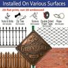 2D Flat -1pc Classic Floral Badge Theme in 2D Design, This Decorative Gift Is Perfect for Gardening Enthusiasts. It Features a Vintage Metal Sign