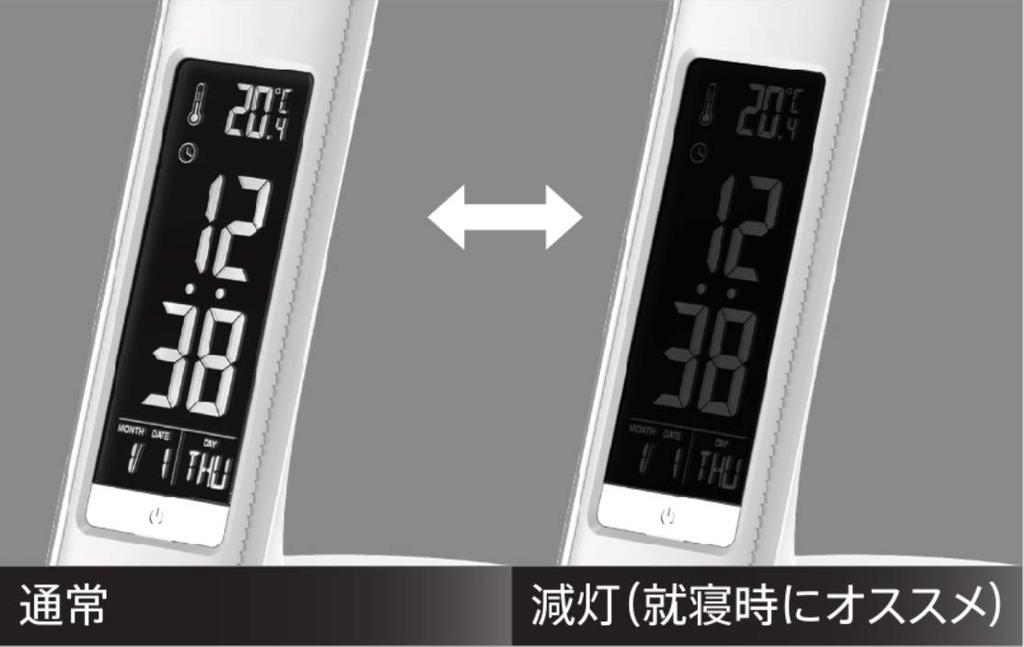 ZEPEAL Светодиодный напольный светильник с цифровым дисплеем Совместим с беспроводной зарядкой смартфона зарядка Белый (Ци)/USB DQL-H2009-WH