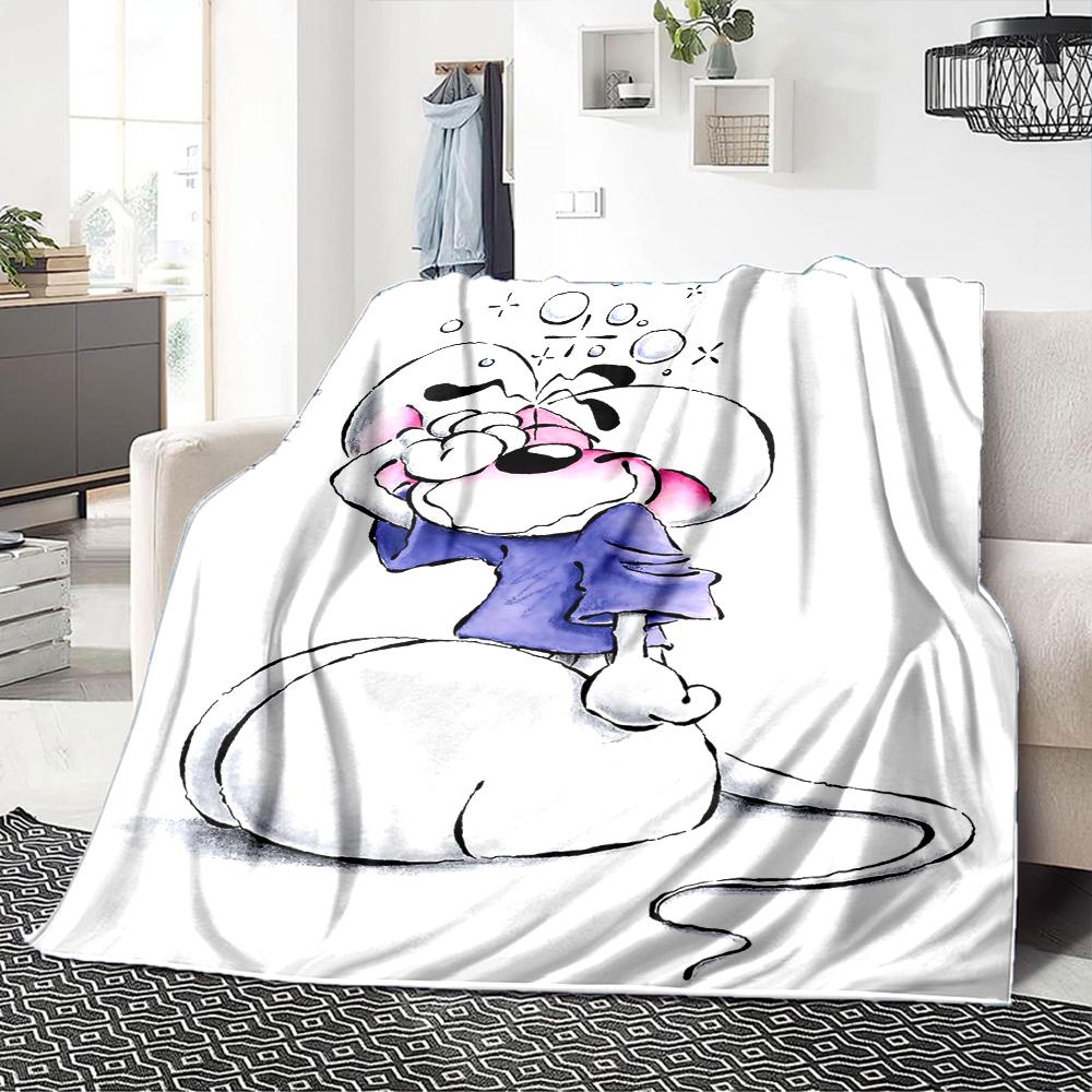 Mouse Bubble Trouble Blanket Soft Throw Blanket For Home Bedroom Bed Sofa Travel Office Solid Christmas Blanket