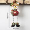 Navidad  Christmas Decoration Plaid Christmas Pendant Christmas Tree Pendant Bead Leg Pendant  Xmas Tree Decor Figurine Ornament
