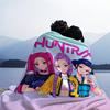 K-Pop Охотники на демонов Huntrix Одеяла Мягкое Пушистое Мультяшное Одеяло Кондиционирование Диван Одеяло для сна Взрослые и Дети Праздничные Подарки