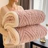 Winter Warm Sleeping Blanket Soft Comfortable Flannel Fleece Blankets for Bed Cozy Fluffy Warmth Blanket