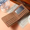 New Ultra-thinMulti-card Slot Men Wallet Fashion Folding Large-capacity Coin Purse PU Leather Short PurseCredit Card/ID Holders