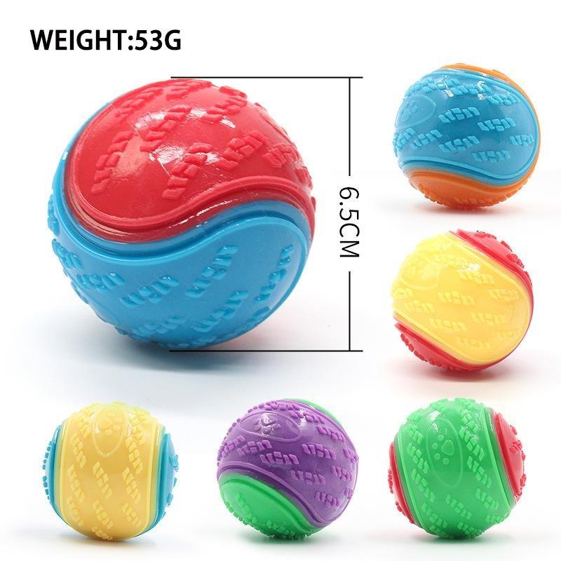 Мягкие TPR интерактивные обучающие игрушки для собак для чистки зубов маленьких и больших собак, устойчивые к укусам, скрипящие мячи для домашних животных, игрушки