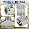 Hydraulic Flow Control Valve 1/4 Inch 5800PSI Alloy Steel Throttle Check Valve for Hydraulic Oil Gas
