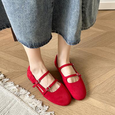 2025 Женские балетки Удобные Мягкие с квадратным носком Плоские кроссовки Женские Легкие Удобные Лоферы Балетки Мэри Джейн Женские