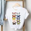 Clothing Casual T Shirt Short Sleeve Sweet Butterfly Trend Cute Women Print Tee Top Summer Fashion Tshirt Lady Female Graphic T-shirt