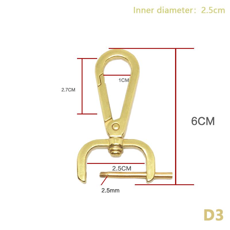 Diy Metal Detachable Snap Hook Trigger Clips Buckles For For Leather Craft Bag Strap Buckles Handle Shoulder Webbing