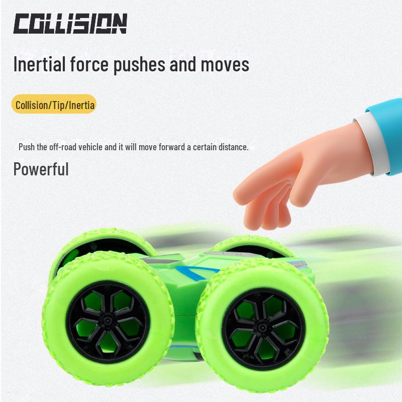 Трансграничная детская двухсторонняя игрушка-внедорожник для трюков