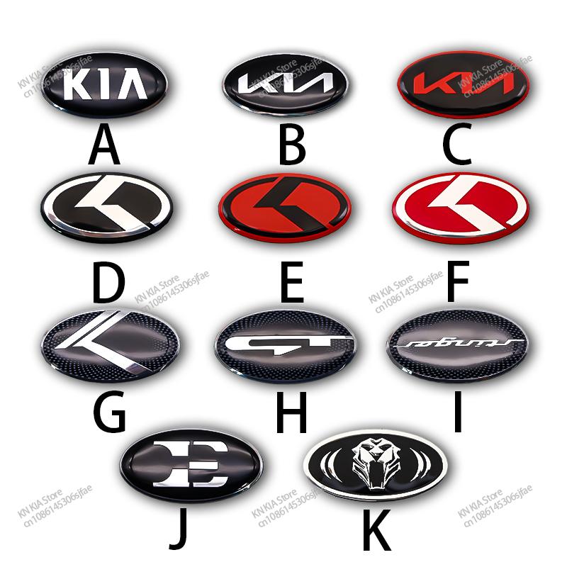 ISFR5 Для KIA EV6 Sorento Niro Stinger Ceed Carnival K5 K9 Soul Carens VQ Caden Логотип Автомобиля Руль Декоративная Наклейка Аксессуары